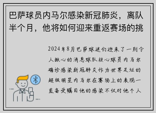 巴萨球员内马尔感染新冠肺炎，离队半个月，他将如何迎来重返赛场的挑战？